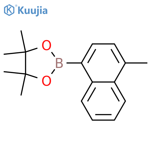 4,4,5,5-Tetramethyl-2-(4-methylnaphthalen-1-yl)-1,3,2-dioxaborolane structure