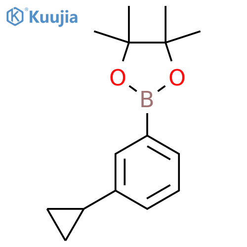 2-(3-Cyclopropylphenyl)-4,4,5,5-tetramethyl-1,3,2dioxaborolane structure