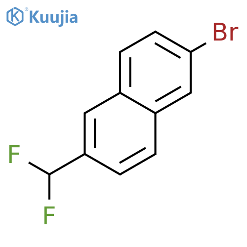 Naphthalene, 2-bromo-6-(difluoromethyl)- structure