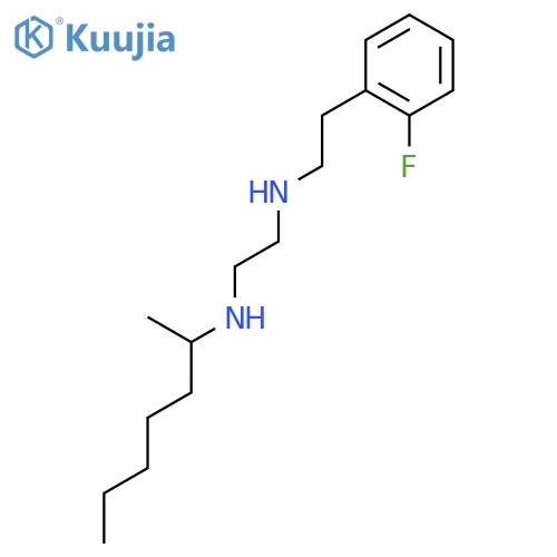 1,2-Ethanediamine, N-[2-(2-fluorophenyl)ethyl]-N'-(1-methylhexyl)- structure