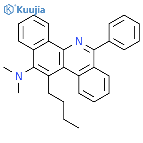 BENZO[C]PHENANTHRIDIN-12-AMINE, 11-BUTYL-N,N-DIMETHYL-6-PHENYL- structure