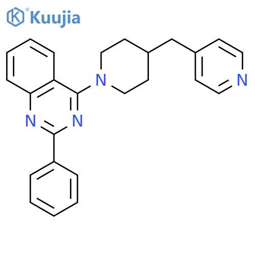Quinazoline, 2-phenyl-4-[4-(4-pyridinylmethyl)-1-piperidinyl]- structure