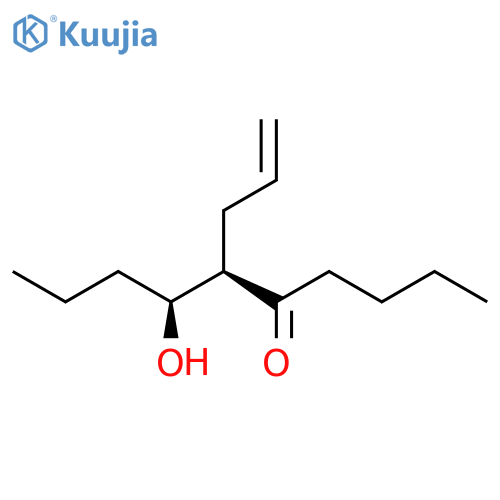 5-Decanone, 7-hydroxy-6-(2-propenyl)-, (6R,7S)-rel- structure