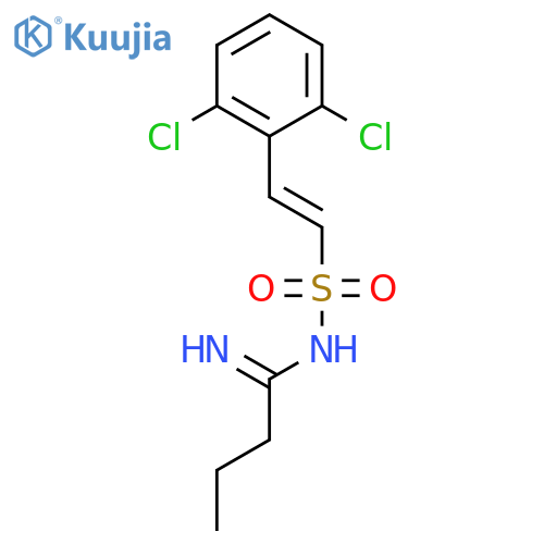 Butanimidamide, N-[[2-(2,6-dichlorophenyl)ethenyl]sulfonyl]- structure