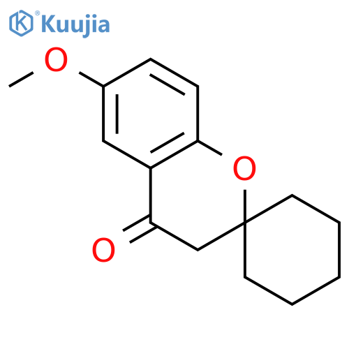Spiro[2H-1-benzopyran-2,1'-cyclohexan]-4(3H)-one, 6-methoxy- structure