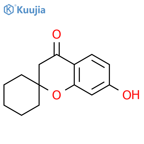 7-hydroxy-3,4-dihydrospiro1-benzopyran-2,1'-cyclohexan-4-one structure