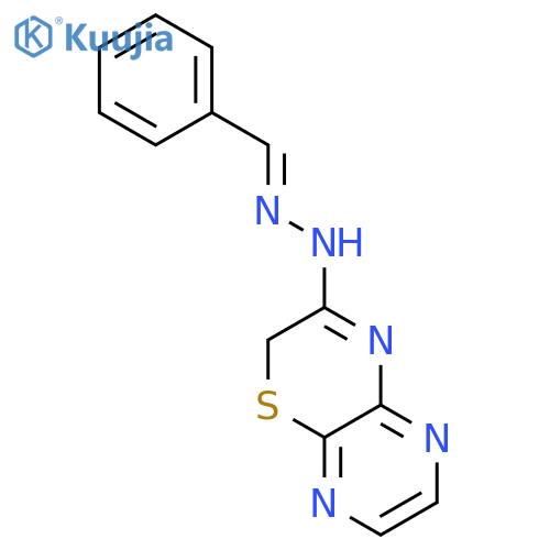 BENZALDEHYDE, 2H-PYRAZINO[2,3-B]-1,4-THIAZIN-3-YLHYDRAZONE structure