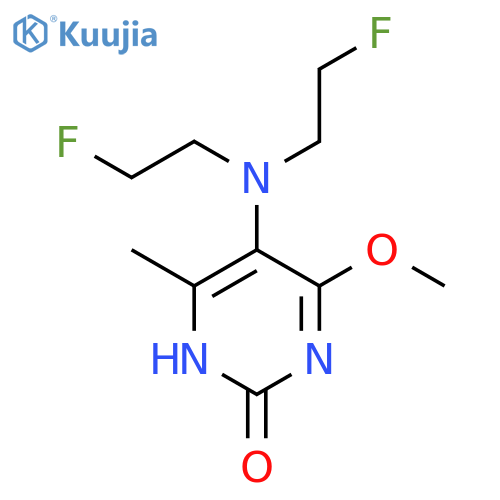 2(1H)-Pyrimidinone, 5-[bis(2-fluoroethyl)amino]-4-methoxy-6-methyl- structure