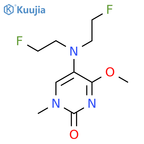 2(1H)-Pyrimidinone, 5-[bis(2-fluoroethyl)amino]-4-methoxy-1-methyl- structure