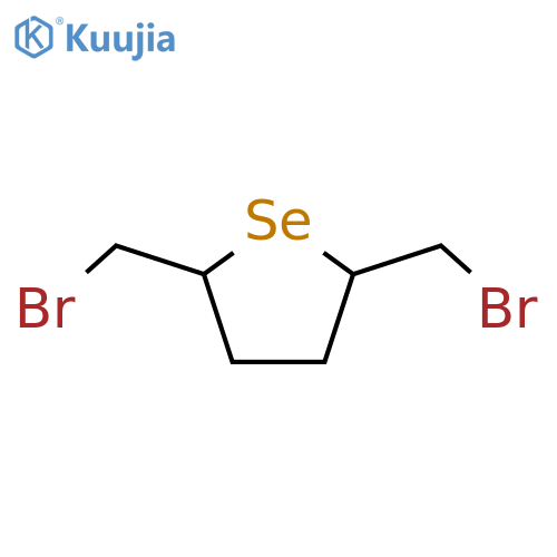 Selenophene, 2,5-bis(bromomethyl)tetrahydro- structure