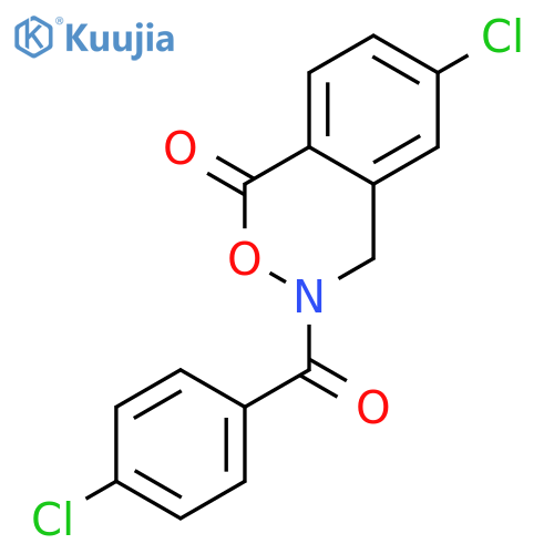 1H-2,3-Benzoxazin-1-one, 6-chloro-3-(4-chlorobenzoyl)-3,4-dihydro- structure