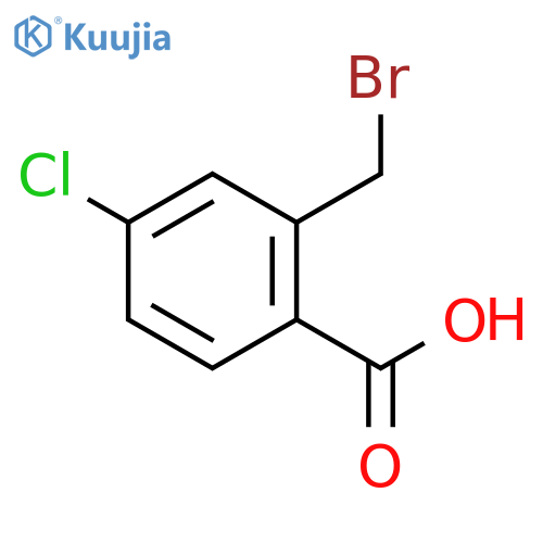 2-(bromomethyl)-4-chlorobenzoic acid structure