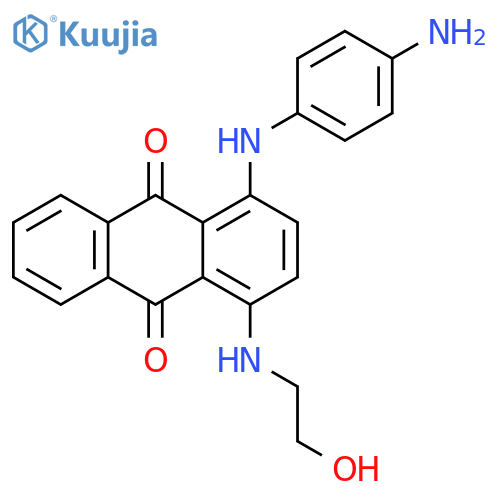 9,10-Anthracenedione,1-[(4-aminophenyl)amino]-4-[(2-hydroxyethyl)amino]- structure