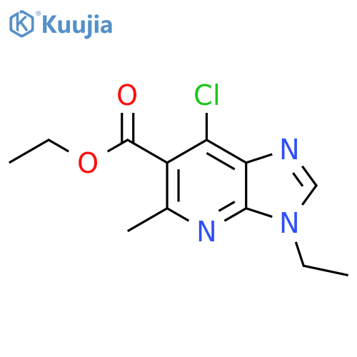 3H-Imidazo[4,5-b]pyridine-6-carboxylic acid, 7-chloro-3-ethyl-5-methyl-, ethyl ester structure