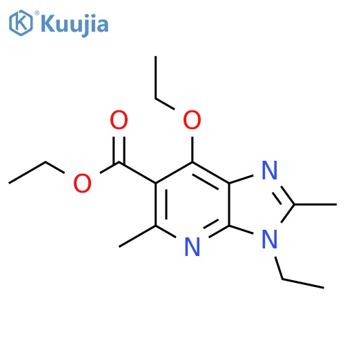 3H-Imidazo[4,5-b]pyridine-6-carboxylic acid, 7-ethoxy-3-ethyl-2,5-dimethyl-, ethyl ester structure
