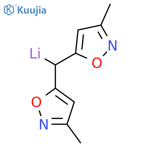 Lithium, [bis(3-methyl-5-isoxazolyl)methyl]- structure