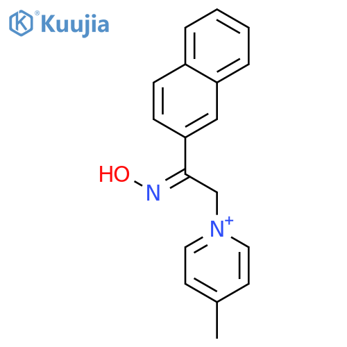 (NE)-N-[2-(4-methylpyridin-1-ium-1-yl)-1-naphthalen-2-ylethylidene]hydroxylamine,bromide structure