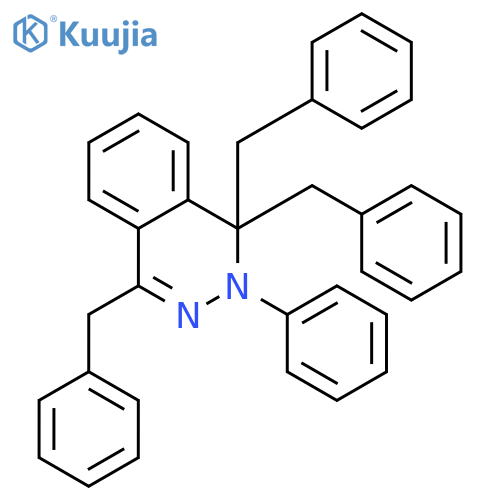 Phthalazine, 1,2-dihydro-2-phenyl-1,1,4-tris(phenylmethyl)- structure