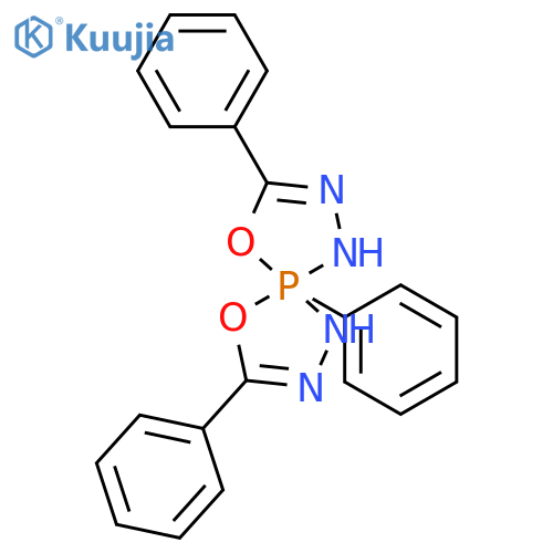 4,9-Dioxa-1,2,6,7-tetraaza-5λ5-phosphaspiro[4.4]nona-2,7-diene, 3,5,8-triphenyl- (9CI) structure