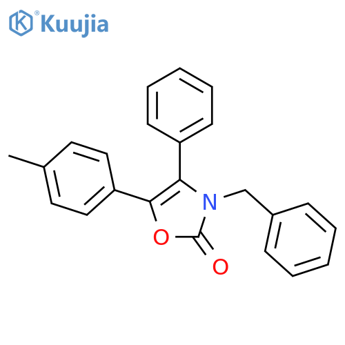 2(3H)-Oxazolone, 5-(4-methylphenyl)-4-phenyl-3-(phenylmethyl)- structure