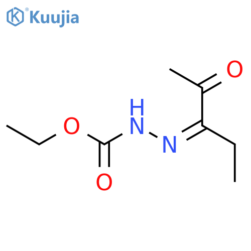 HYDRAZINECARBOXYLIC ACID, (1-ETHYL-2-OXOPROPYLIDENE)-, ETHYL ESTER structure