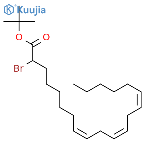 8,11,14-EICOSATRIENOIC ACID, 2-BROMO-, 1,1-DIMETHYLETHYL ESTER, (Z,Z,Z)- structure