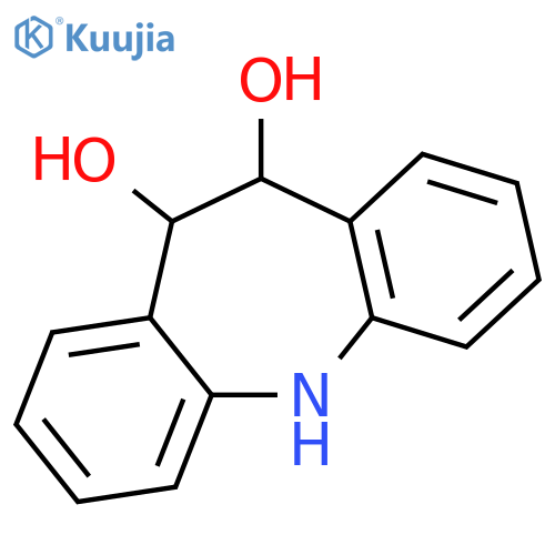 5H-Dibenz[b,f]azepine-10,11-diol, 10,11-dihydro- structure