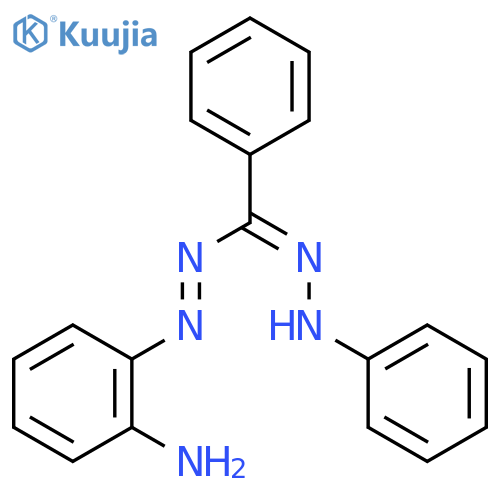 Benzenamine, 2-[[phenyl(phenylhydrazono)methyl]azo]- structure