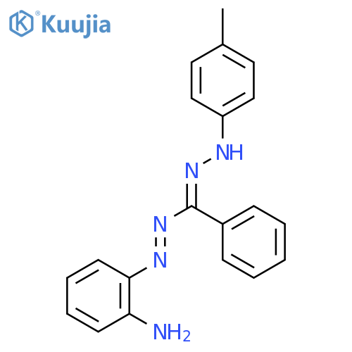 Benzenamine, 2-[[[(4-methylphenyl)hydrazono]phenylmethyl]azo]- structure