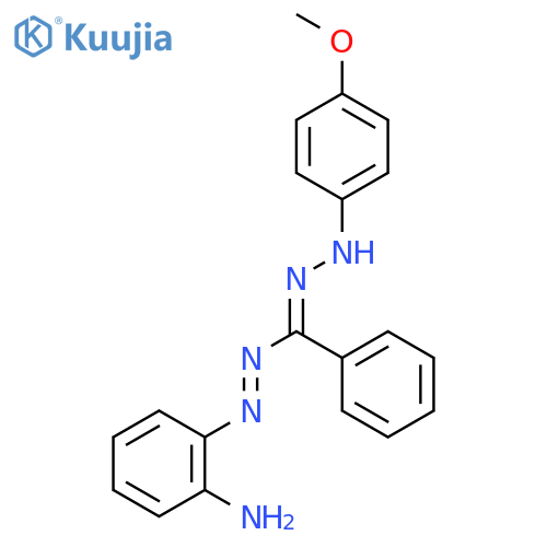 Benzenamine, 2-[[[(4-methoxyphenyl)hydrazono]phenylmethyl]azo]- structure