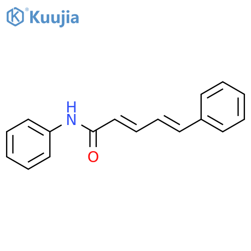 2,4-Pentadienamide, N,5-diphenyl- structure