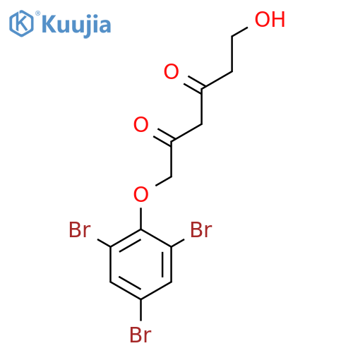 2,4-Hexanedione, 6-hydroxy-1-(2,4,6-tribromophenoxy)- structure