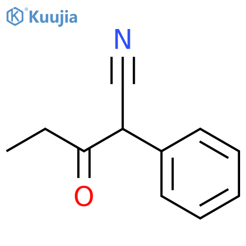 3-oxo-2-phenylpentanenitrile structure