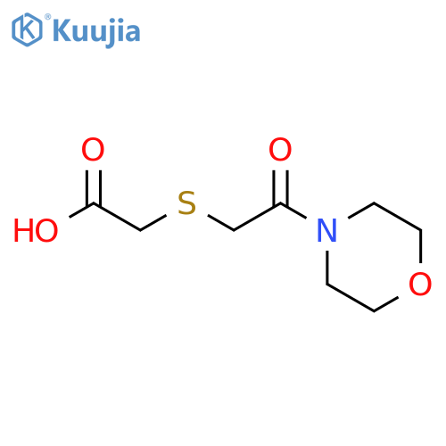 2-{[2-(morpholin-4-yl)-2-oxoethyl]sulfanyl}acetic acid structure