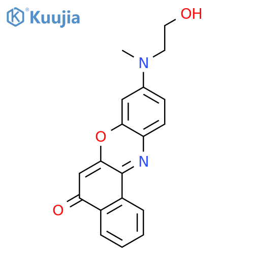 5H-Benzo[a]phenoxazin-5-one, 9-[(2-hydroxyethyl)methylamino]- structure