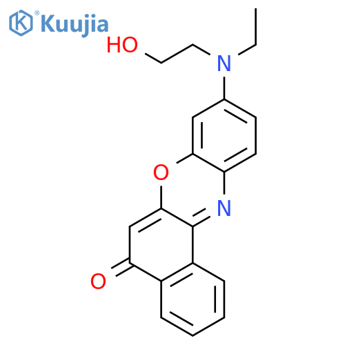 5H-Benzo[a]phenoxazin-5-one, 9-[ethyl(2-hydroxyethyl)amino]- structure