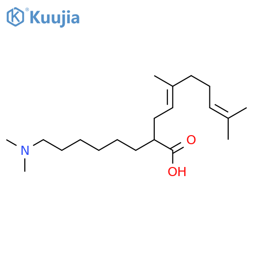 4,8-Decadienoic acid, 2-[6-(dimethylamino)hexyl]-5,9-dimethyl-, (E)- structure