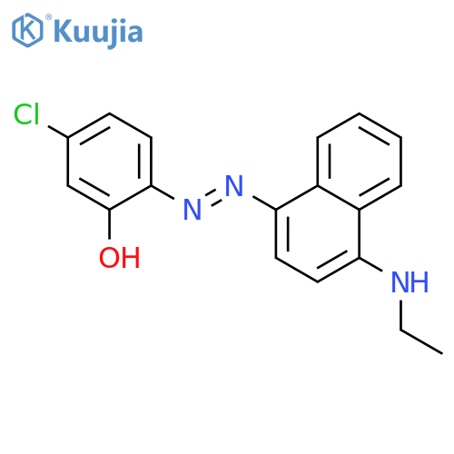 Phenol, 5-chloro-2-[[4-(ethylamino)-1-naphthalenyl]azo]- structure
