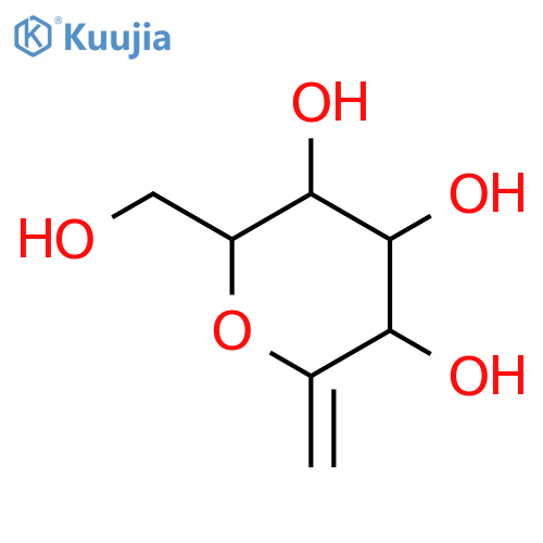 2,6-anhydro-1-deoxygalacto-hept-1-enitol structure