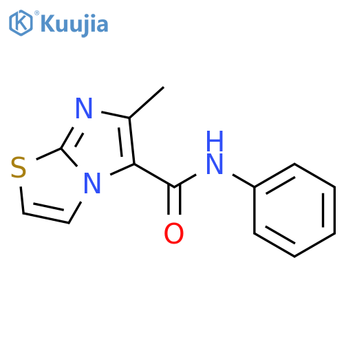 Imidazo[2,1-b]thiazole-5-carboxamide, 6-methyl-N-phenyl- structure