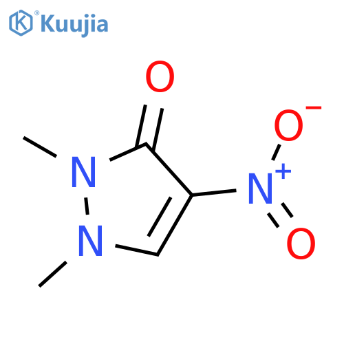 3H-Pyrazol-3-one, 1,2-dihydro-1,2-dimethyl-4-nitro- structure