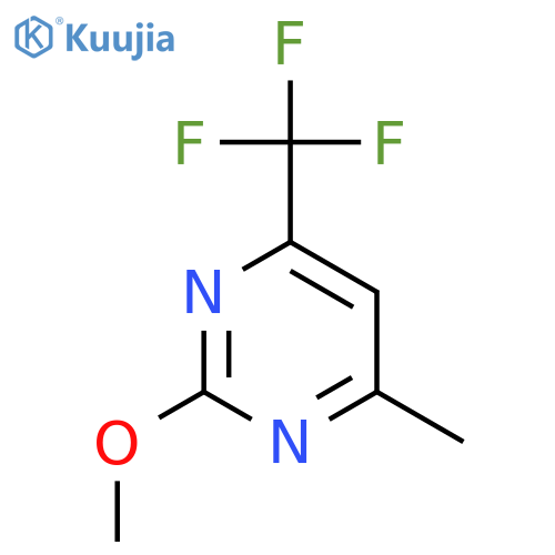 Pyrimidine, 2-methoxy-4-methyl-6-(trifluoromethyl)- structure
