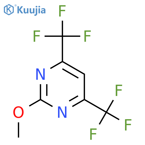 Pyrimidine, 2-methoxy-4,6-bis(trifluoromethyl)- structure