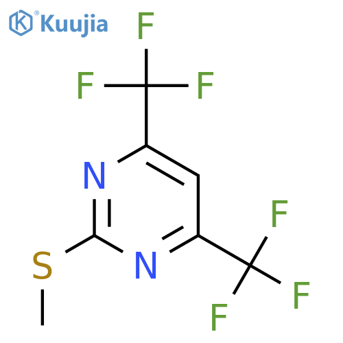 2-(methylsulfanyl)-4,6-bis(trifluoromethyl)pyrimidine structure