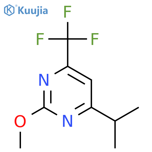 Pyrimidine, 2-methoxy-4-(1-methylethyl)-6-(trifluoromethyl)- structure