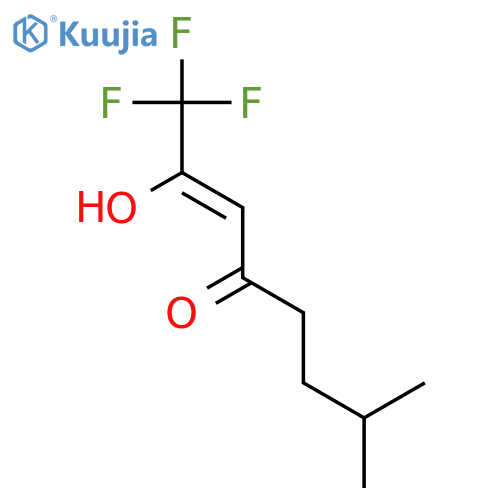 2-Octen-4-one, 1,1,1-trifluoro-2-hydroxy-7-methyl- structure