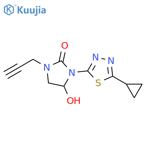 2-Imidazolidinone,3-(5-cyclopropyl-1,3,4-thiadiazol-2-yl)-4-hydroxy-1-(2-propynyl)- structure