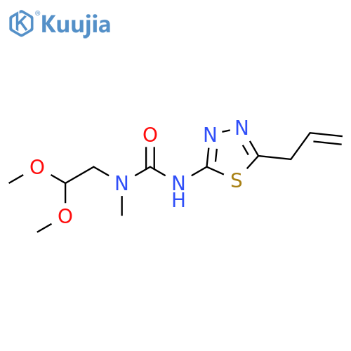 Urea,N-(2,2-dimethoxyethyl)-N-methyl-N'-[5-(2-propenyl)-1,3,4-thiadiazol-2-yl]- structure