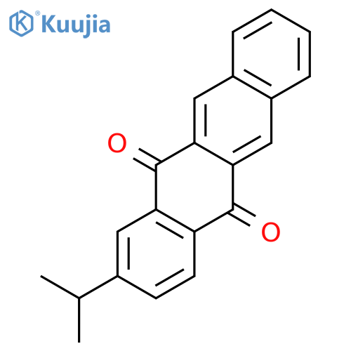 5,12-Naphthacenedione, 2-(1-methylethyl)- structure