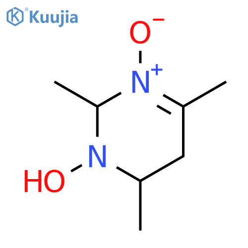PYRIMIDINE, 1,2,5,6-TETRAHYDRO-1-HYDROXY-2,4,6-TRIMETHYL-, 3-OXIDE structure